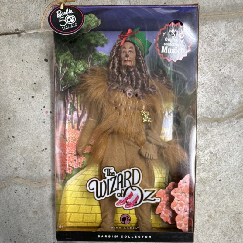 Mattel Barbie Collector Wizard of Oz Cowardly Lion Doll Pink Label N6562