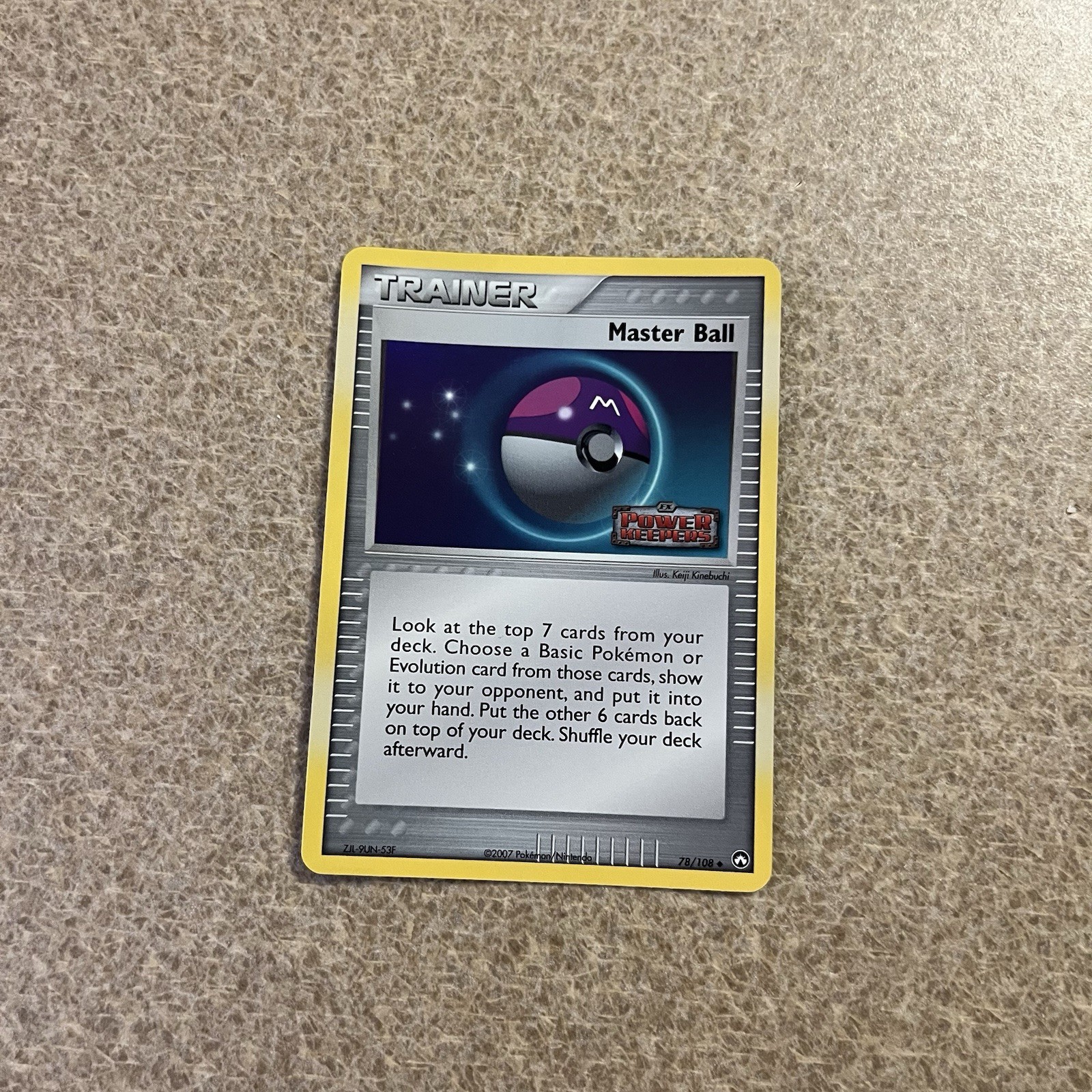 Pokemon Card Master Ball Power Keepers 78/108 Uncommon Reverse Holo Stamped NM