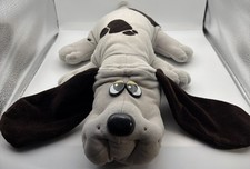 Pound Puppies Dog Vintage Plush 18" Stuffed Animal 1985 Gray With Brown Spots