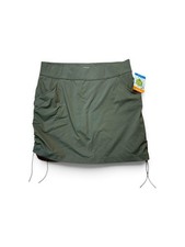 Columbia Womens Skirt Large Green Cypress Omni Shield Mini Hiking Cinched