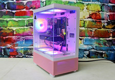 Custom Pink Gaming Desktop PC Intel Core i7 3.40 Quad 16GB SSD Nvidia 1660 Super