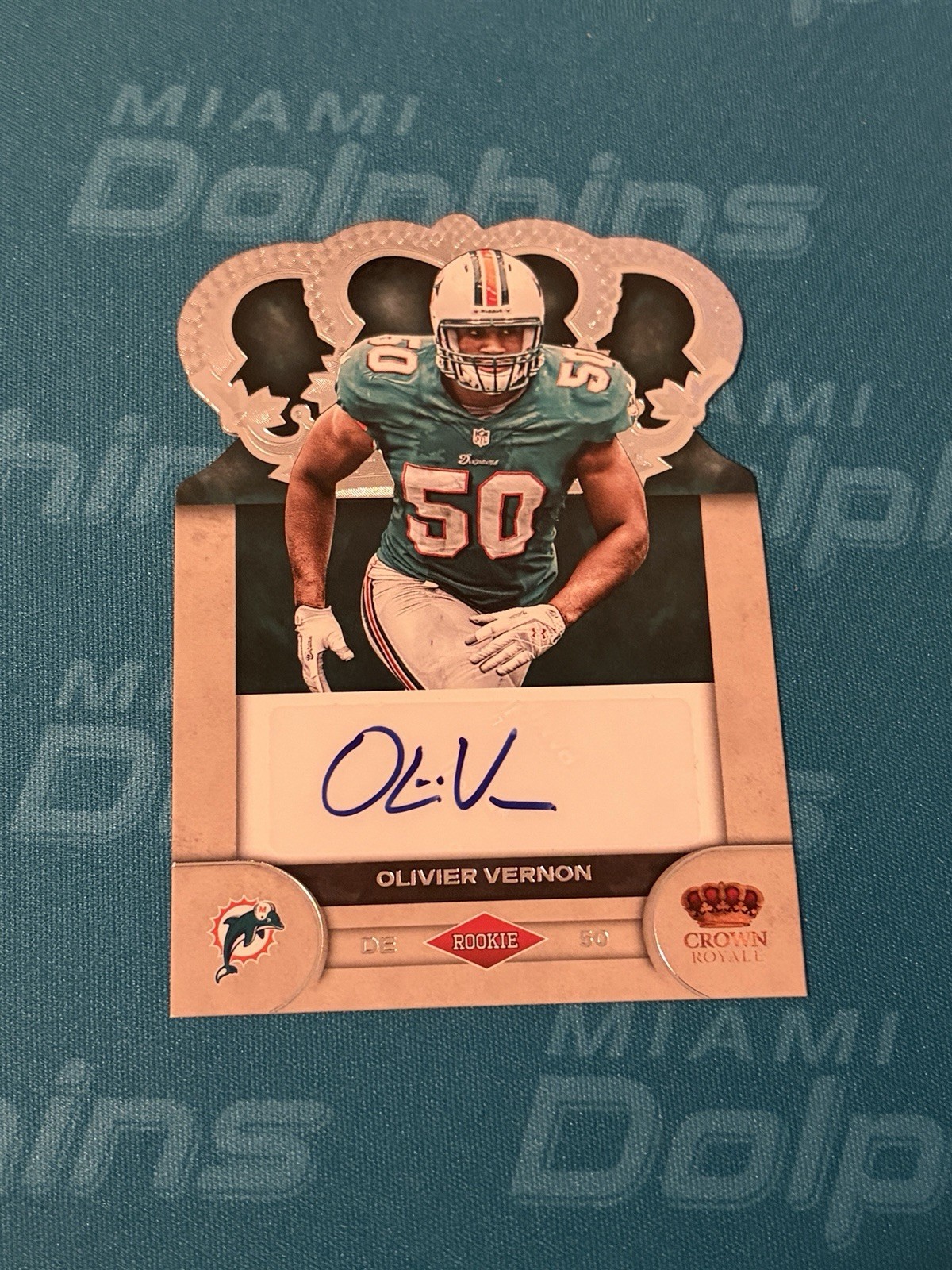 Olivier Vernon Panini Crown Royale Rookie Signatures #74 Base