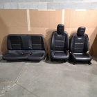 10-15 Camaro Ss Coupe Seats Front & Rear Set Black Leather Power Aa7458