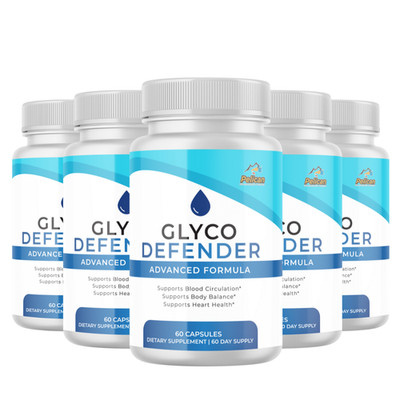 GLYCO DEFENDER- Blood Support- 5 Bottles- 300 Capsules