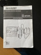 Sharp MD-MT20H Portable Mini Disc Player/Recorder MANUAL OPERATING INSTRUCTIONS