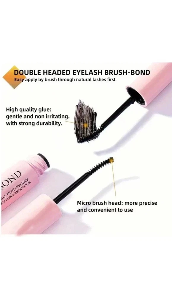 2-in-1 Lash Bond and Seal Glue – Waterproof, Long-Lasting Clear DIY At Home 10ml - Image 2 of 4