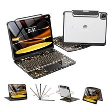 Keyboard Case for iPad Air 13 inch M3/M2, iPad Air 13"  iPad Pro 12.9" Black