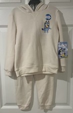 New Bluey Hoodie  Pants Jogger Set 5T Kids Boy Outfit Graphic Front And Back