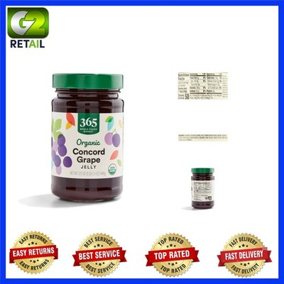 17.5 Oz Natural Concord Grape Jelly - No Artificial Additives, Just Pure Flavor