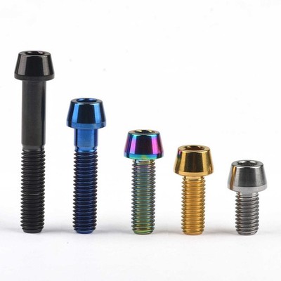 M4 M5 M6 M8 M10 Titan Schraube Konisch DIN 912 Innensechskant/ISK Ti GR5 6Al-4V