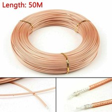 Image of 50m RG316 RF Coax Coaxial cable Connector 50ohm M17113 Shielded Pigtail 164ft