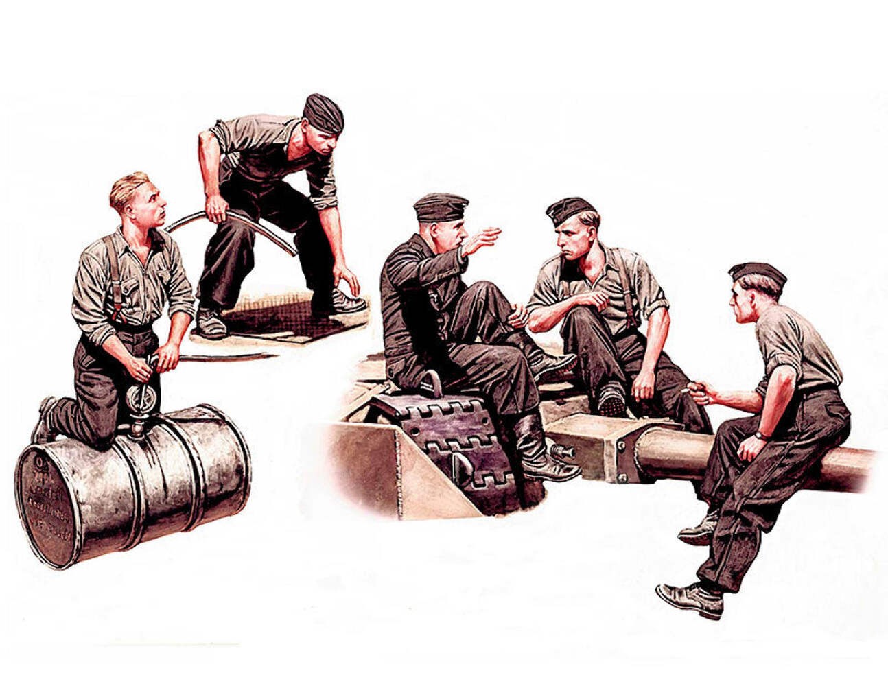 Master Box MB35160 1:35 German Tankmen, WWII Era