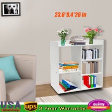 23.6*9.4*26 in Warm White Filing Cabinet Storage Shelf Mobile Printer Stand