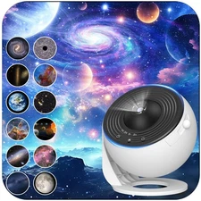 Galaxy Projector for Bedroom, HD Image Star Projector Galaxy Light Adjustable...