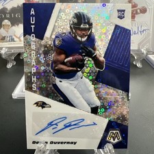 Devin Duvernay 2020 Panini Mosaic No Huddle Rookie Autograph Disco Prizm RC Auto