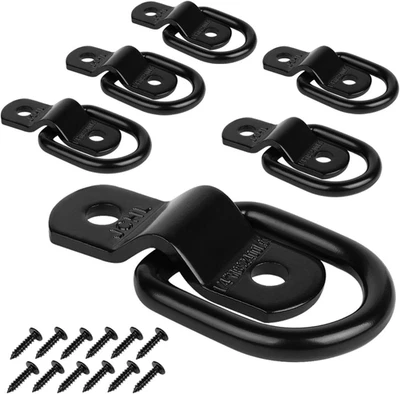 D Rings Tie Down Anchors Hooks for Trailer Truck Bed Bracket Enclos