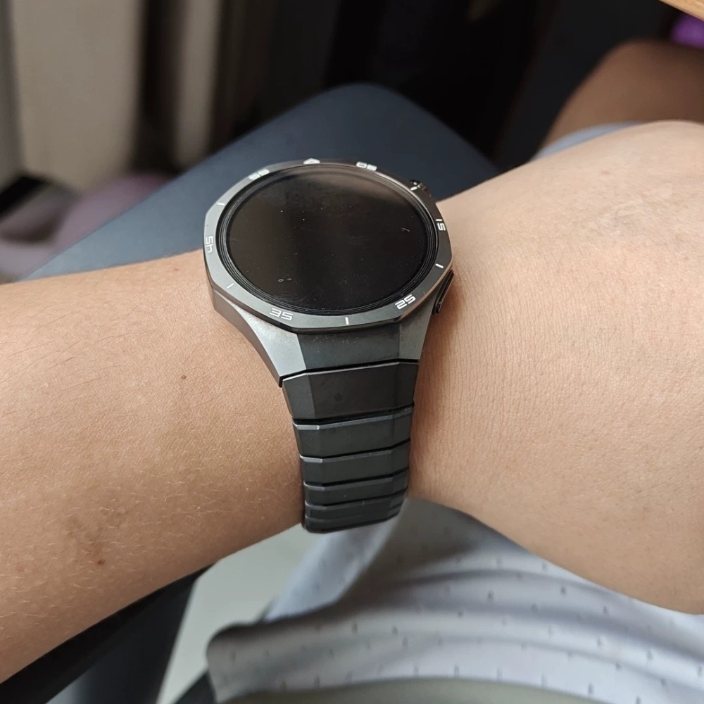 Luxury No Gaps Titanium Metal Bracelet Strap For Huawei Watch GT5