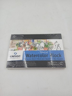 Canson Artist Series Montval 4x6'' Watercolor Block Paper Cold Press 140lb White