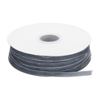 "Samtband Geschenkverpackung 50 Yard X 1/4\" Dunkelgrau Einseitiges Samtbandrolle"