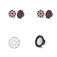 Kicker Marine 2 45KM84L 8"  45KMF104 w/ White Grill, LED Marine Audio Upgrade