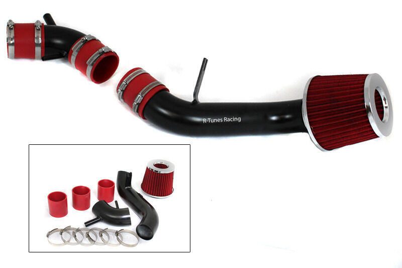 Matte Black/Red Cold Air Intake Kit +Filter For 96-01 Elantra/Tiburon 1.8 2.0