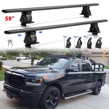For Ram 1500 Crew Cab 59 Car Roof Rack Cross Bars Luggage Cargo Carrier Wlock