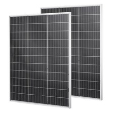 VEVOR Panneau Solaire Monocristallin Photovoltaïque Bifacial 100 W Lot de 2 IP67