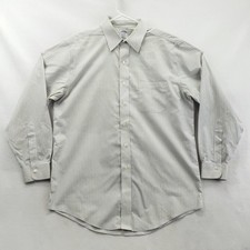 Brooks Brothers Dress Shirt Mens 16 34/35 Blue Stripe Non Iron Supima Classic