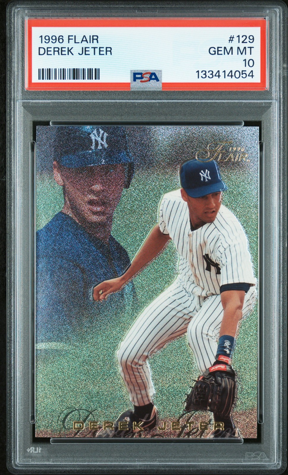 1996 FLAIR #129 DEREK JETER PSA 10