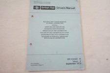 1979 Class 33 Diesel Locomotive Train Crew Railway Drivers Manual Book