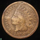 1897 1 in the Neck Indian Head Small Cent - Good Details: Bent