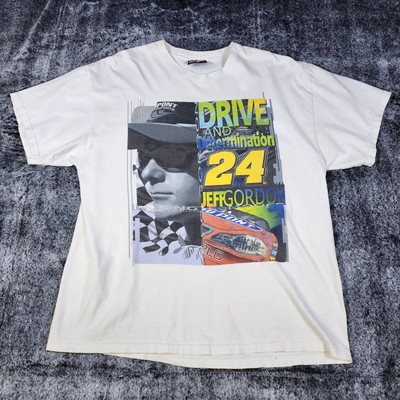Jeff Gordon Nascar Racing Vtg Large Drive Determination Double Sided Chase Y2K