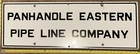 Vintage Porcelain Oil Field Sign - Panhandle Eastern Pipe Line Company