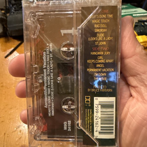 Aerosmith Permanent Vacation Cassette Tape 1987 NIB SEALED Hard Rock - Picture 2 of 3