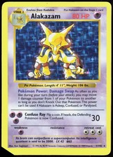 alakazam pokemon card 1999 Base Set Holo 1 PSA 6 EX-MT Sabrinas Alakazam always has a copy of every attack your P Pokemon in play have (including their Energy costs and anything else required in order to use those attacks How much is this first