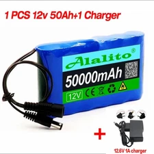 12V 50000mAh NEW Portable Rechargeable Battery Pack For CCTV Camera