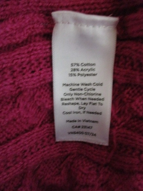 Talbots Cable Knit Button Detailing on Shoulder C… - image 7