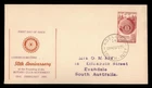DR WHO 1955 AUSTRALIA FDC ROTARY INTERNATIONAL ANIV w30872