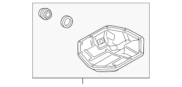 OEM новый нижний масляный поддон двигателя - 1,8 л - 2013-2019 Nissan Sentra 11110-3RC0C - Изображение 2 из 3