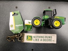 NWT John Deere Tractor Toy And Fabric Key Chain