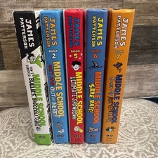 James Patterson Middle School Series Book Lot 5 Books All Ages Fun Reading