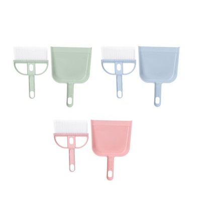 2PCS Set Small Broom And Dustpan Set Multifunctional Plastic Mini Hand Broom