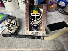 PINNACLE EA SPORTS MINI GOALIE MASK Guy Hebert Anaheim Mighty Ducks NHL Hockey