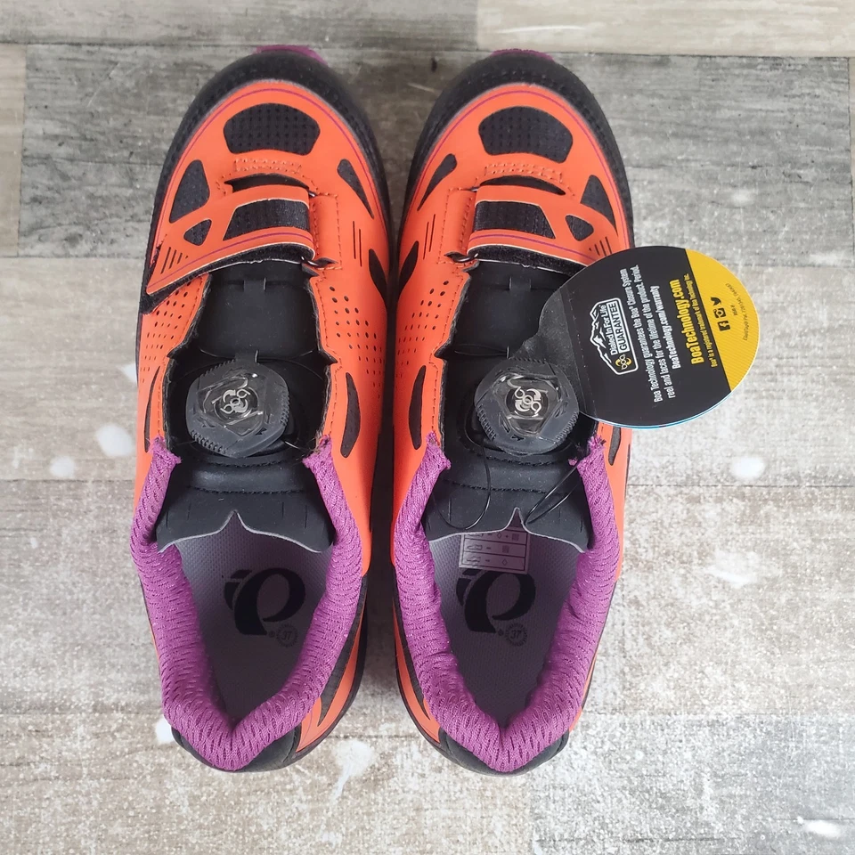 Pearl Izumi X-ALP Launch II Womens Cycling Shoes Sz 6 Clementine Purple Sneakers - Image 4 of 4