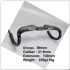 Full Carbon Fiber Road Bike Handlebar Stem 380/400/420/440mm Bicycle Drop Bars