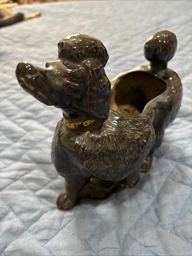 McCoy Ceramic Poodle Planter Vintage 1956