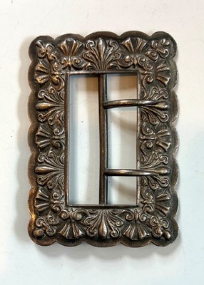 Antique Gorham Sterling Silver Belt Buckle...2.5'' x 1.75'' Old Anchor Mark C.1890