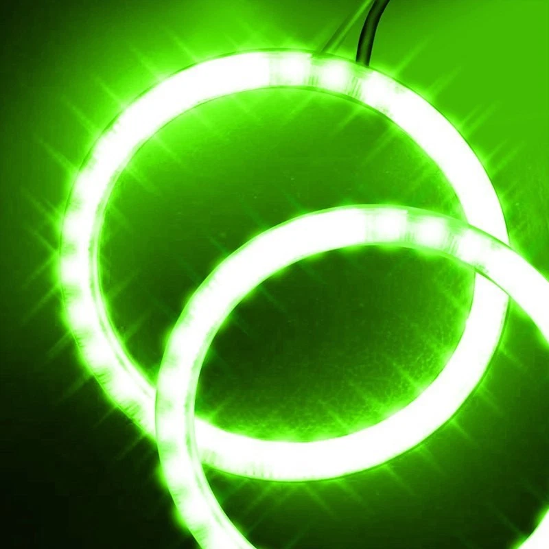 LED Fog Light Halo Ring Lights Green For 2011-2013 Hyundai Veloster - Image 4 of 4