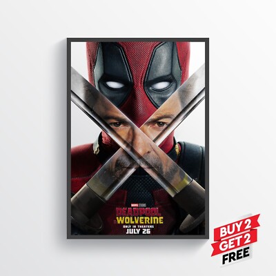 Deadpool und Wolverine Filmposter Drucke Wandkunst Classic A5 A4 A3 A2
