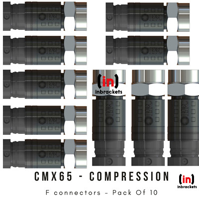 Cavo TV Antenna 100 Clip Per Cavo Coassiale Doppio – Nere, In PVC, Per Sky, WF65, CT63, Ideali Per Installazioni Fissaggio Cavi Coassiali Nero - Foto 6